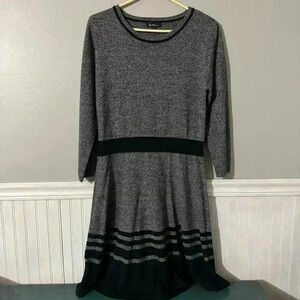 ALYX Soft Sweater Dress Gray and Black Size Large